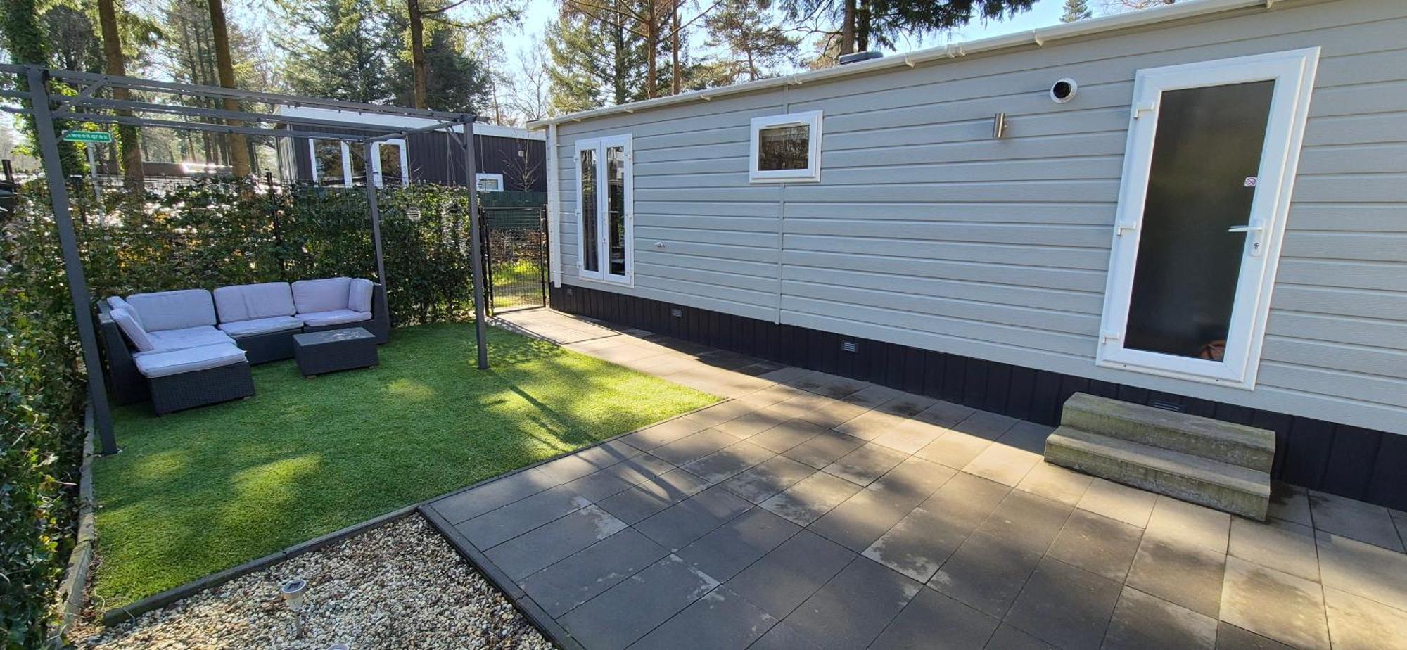 Het Veluwse Boshuisje Knus Chalet Met Omheinde Tuin Op De Veluwe Hoenderloo Esterno foto